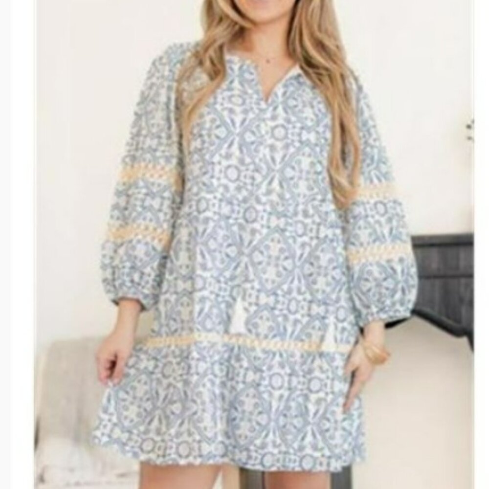 Lucky Brand cotton mini dress size Medium NWT